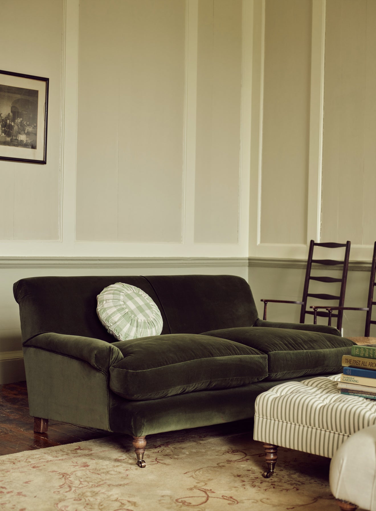 Remy Sofa, Two Seater, Rust Velvet | Rowen & Wren